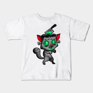 Zombie cat Kids T-Shirt